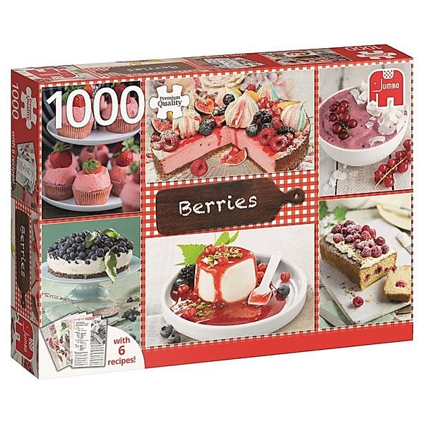 Beeren MIT REZEPTEN - 1000 Teile Puzzle