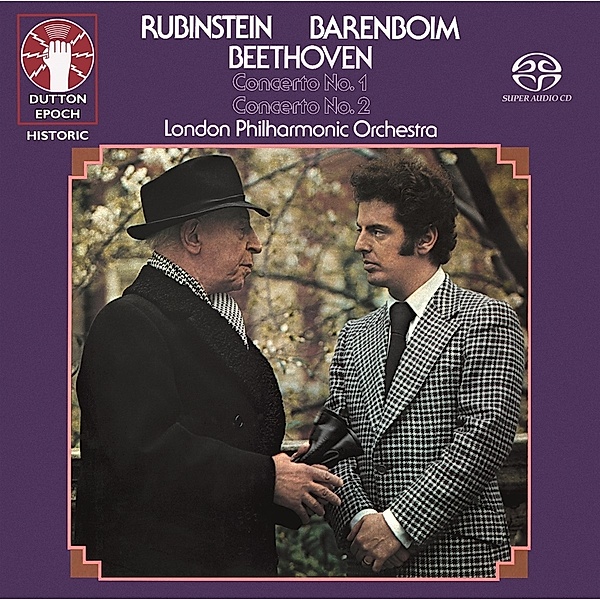 Beethoven Concertos 1 & 2, Artur Rubinstein, D. Barenboim, London Philh.Orch