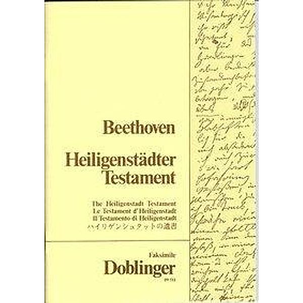 Beethoven, L: Heiligenstädter Testament, Ludwig van Beethoven