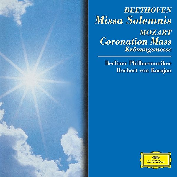 Beethoven: Missa Solemnis / Mozart: Coronation Mass, Janowitz, Ludwig, Wunderlich, Berry, Karajan, Bp