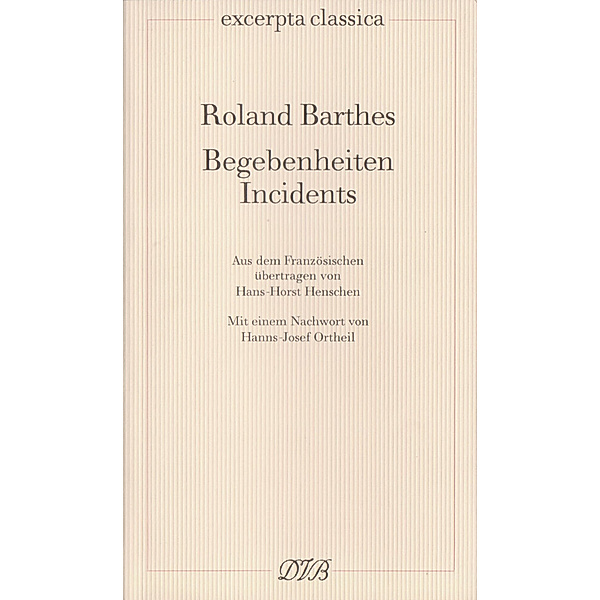 Begebenheiten, Roland Barthes