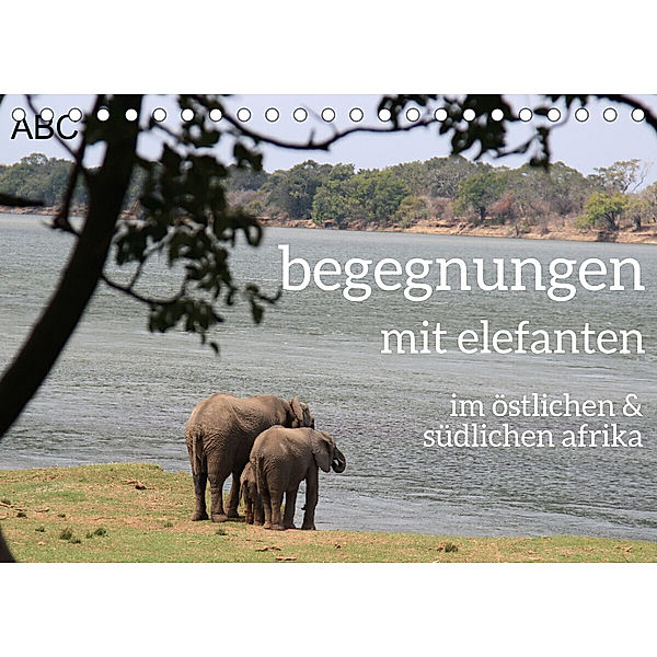 begegnungen - elefanten im südlichen afrika (Tischkalender 2023 DIN A5 quer), rsiemer
