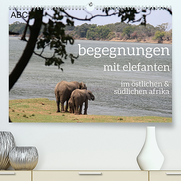 begegnungen - elefanten im südlichen afrika (Premium, hochwertiger DIN A2 Wandkalender 2023, Kunstdruck in Hochglanz), rsiemer