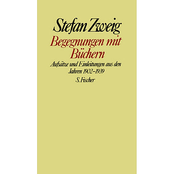 Begegnungen mit Büchern, Stefan Zweig