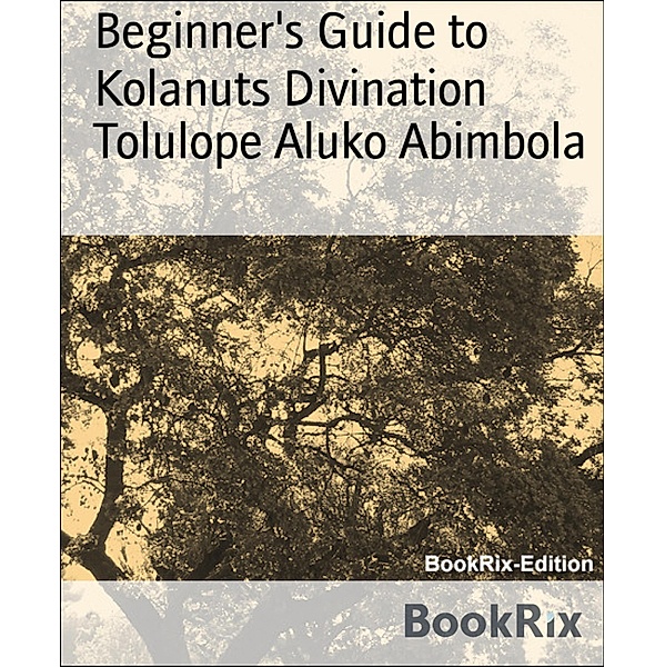 Beginner's Guide to Kolanuts Divination, Tolulope Aluko Abimbola