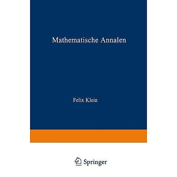 Begründung der Lehre vom Polyederinhalt / Mathematische Annalen Bd.82, Wilhelm Süss