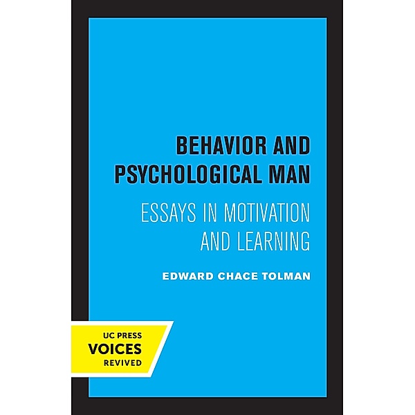 Behavior and Psychological Man, Edward Chace Tolman