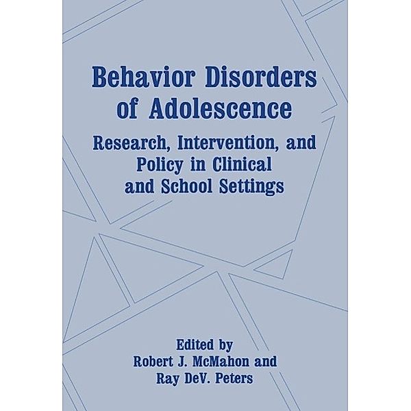 Behavior Disorders of Adolescence