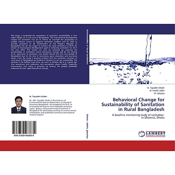 Behavioral Change for Sustainability of Sanitation in Rural Bangladesh, M. Tajuddin Sikder, M. Khabir Uddin, M. Jakariya