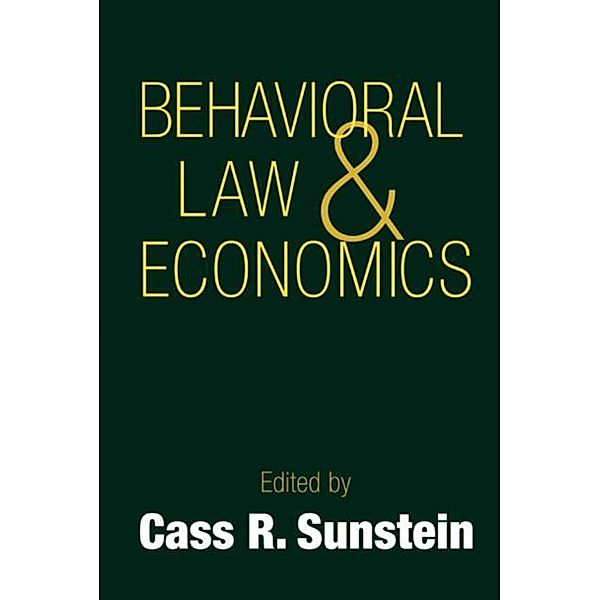 Behavioral Law and Economics