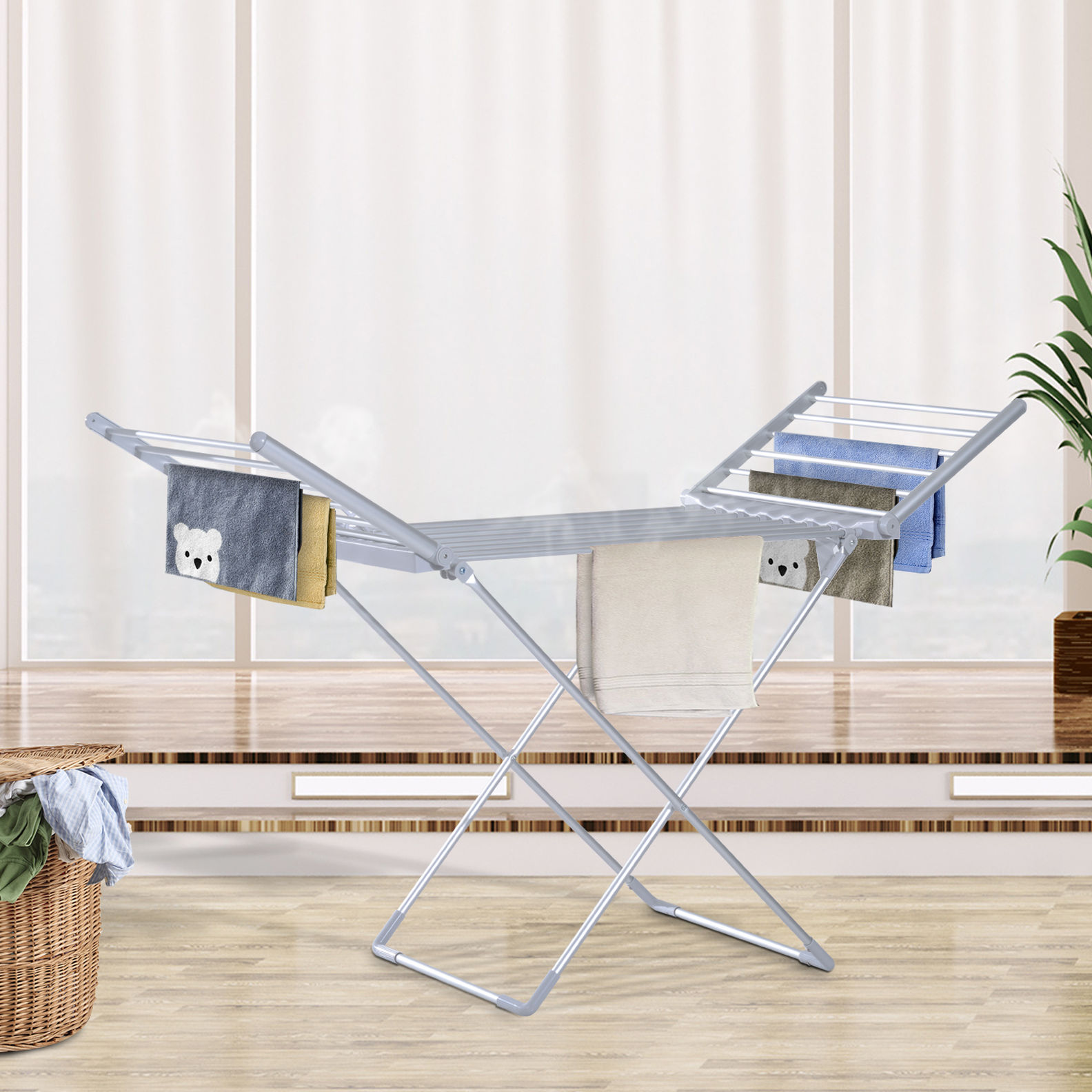Beheizbarer Wäscheständer mit 2 faltbaren Flügeln | Weltbild.de