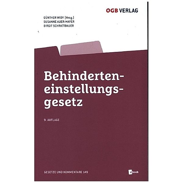 Behinderteneinstellungsgesetz, Günther Widy, Susanne Auer-Mayer, Birgit Schrattbauer