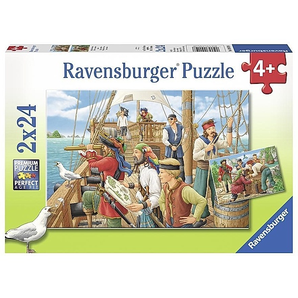 Bei den Piraten Puzzle 2 x 24 Teile