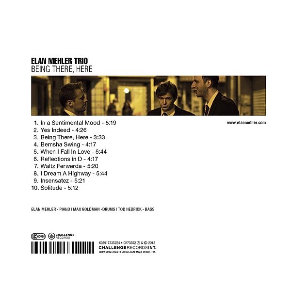 Being There,Here, Elan-Trio- Mehler