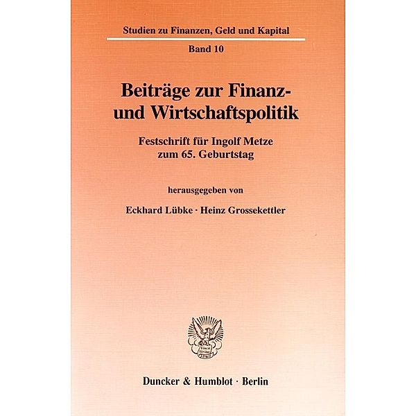 Beiträge zur Finanz- und Wirtschaftspolitik.