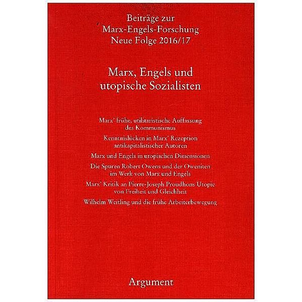 Beiträge zur Marx-Engels-Forschung / 2016/17 / Marx, Engels und utopische Sozialisten