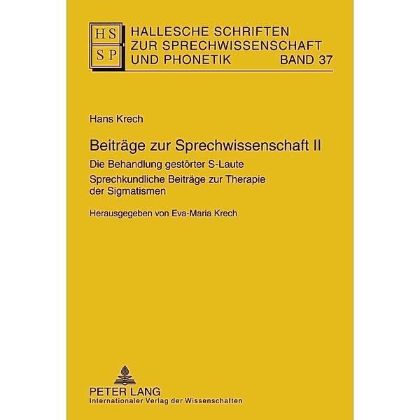 Beitraege zur Sprechwissenschaft II, Eva-Maria Krech