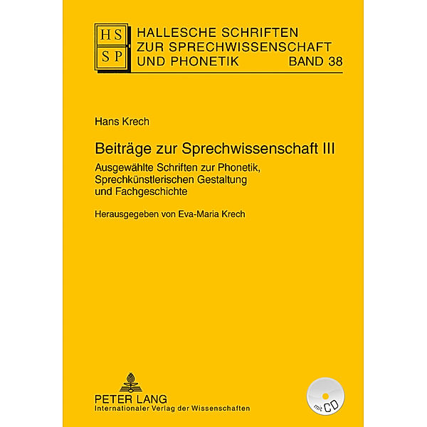 Beiträge zur Sprechwissenschaft III, Eva-Maria Krech