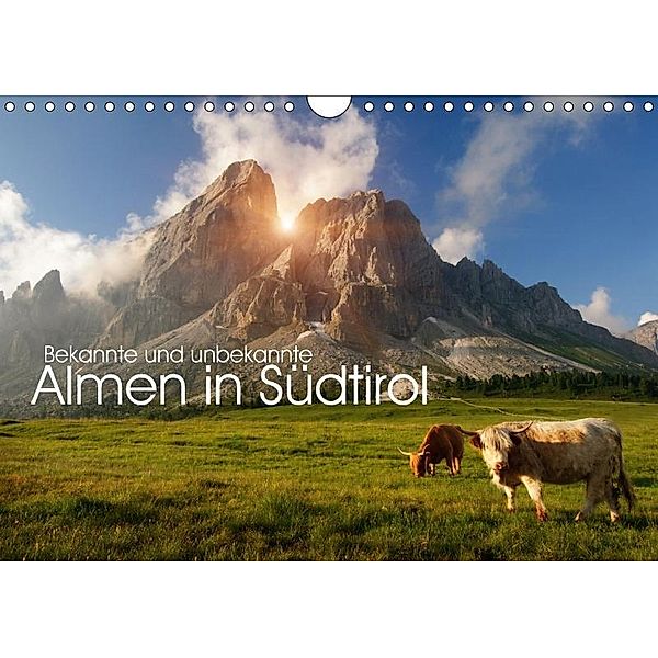 Bekannte und unbekannte Almen in Südtirol (Wandkalender 2017 DIN A4 quer), Georg Niederkofler