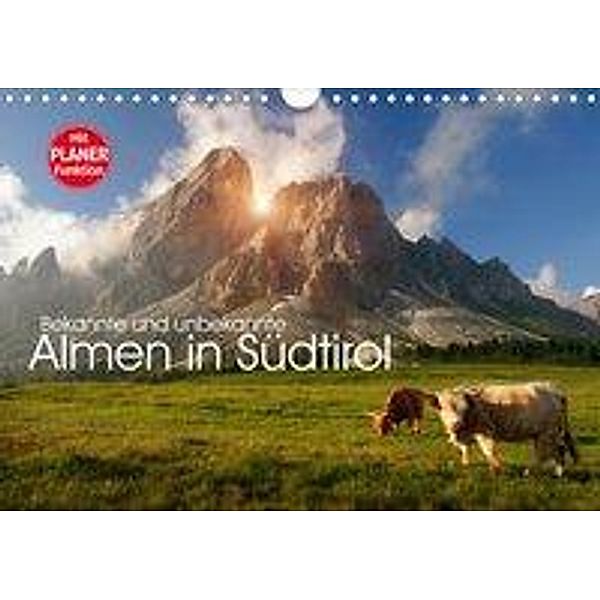 Bekannte und unbekannte Almen in Südtirol (Wandkalender 2020 DIN A4 quer), Georg Niederkofler