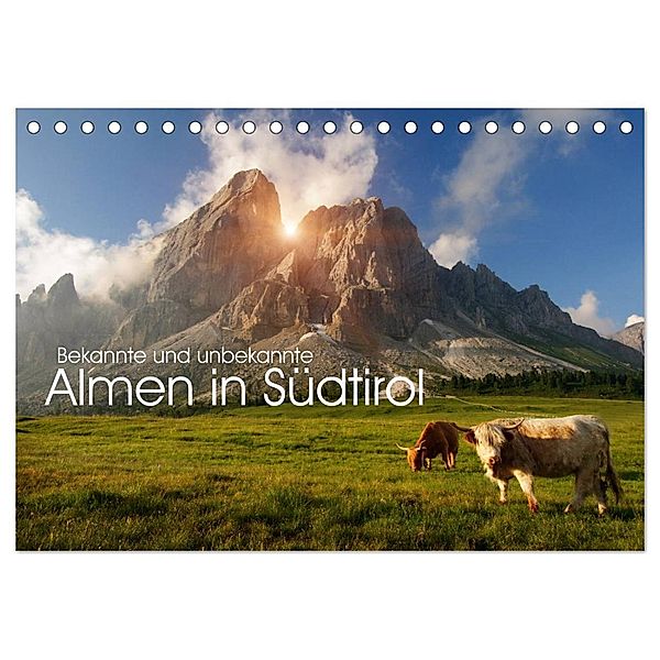 Bekannte und unbekannte Almen in Südtirol (Tischkalender 2024 DIN A5 quer), CALVENDO Monatskalender, Georg Niederkofler