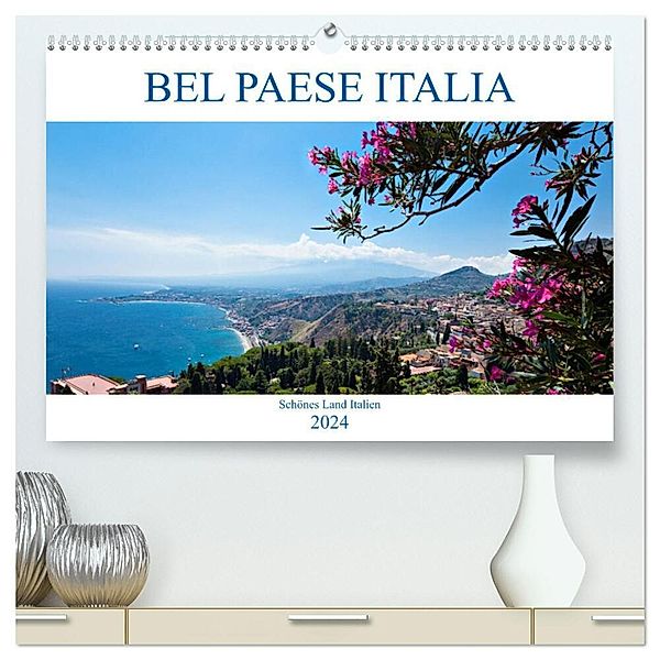 Bel baese Italia - Schönes Land Italien (hochwertiger Premium Wandkalender 2024 DIN A2 quer), Kunstdruck in Hochglanz, Wolfgang Steiner