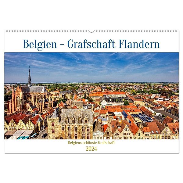 Belgien - Grafschaft Flandern (Wandkalender 2024 DIN A2 quer), CALVENDO Monatskalender, Calvendo, Clemens Stenner