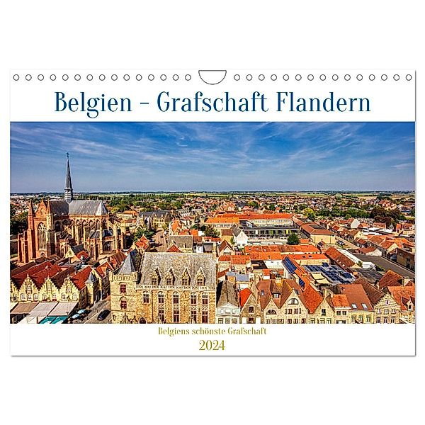 Belgien - Grafschaft Flandern (Wandkalender 2024 DIN A4 quer), CALVENDO Monatskalender, Calvendo, Clemens Stenner