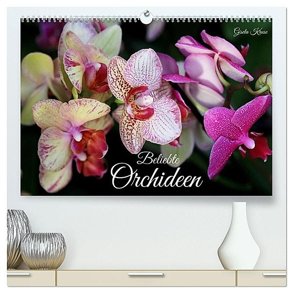 Beliebte Orchideen (hochwertiger Premium Wandkalender 2025 DIN A2 quer), Kunstdruck in Hochglanz, Calvendo, Gisela Kruse