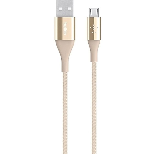 BELKIN Duratek Micro-USB/USB Kabel, 1.2m, gold
