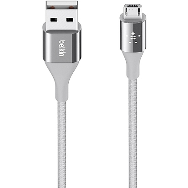 BELKIN Duratek Micro-USB/USB Kabel, 1.2m, silber