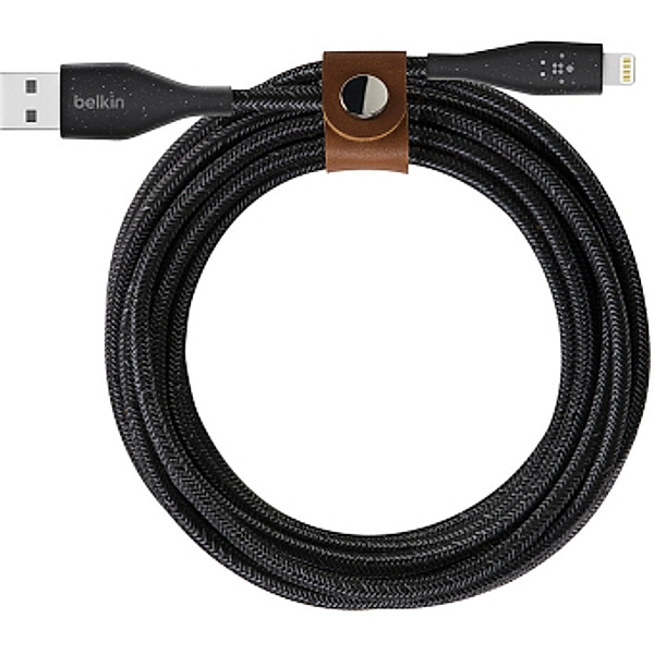 BELKIN Duratek Plus Lightning auf USB A Kabel, 1,20m, schwarz