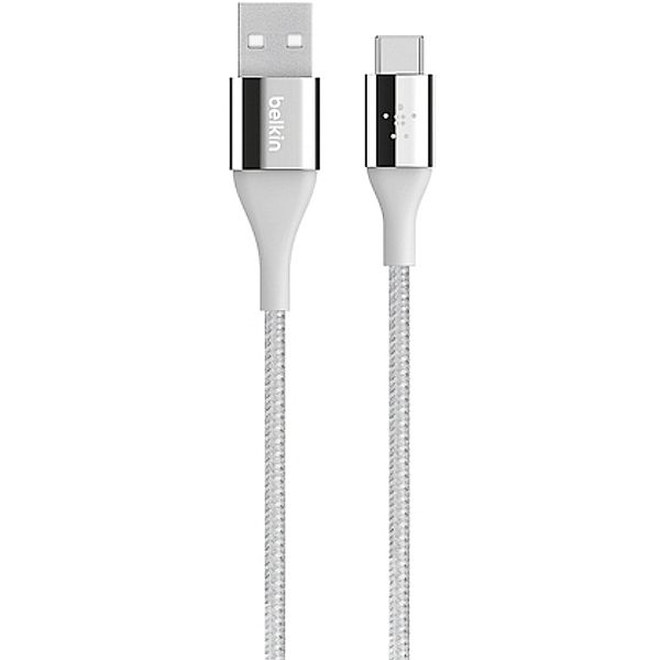 BELKIN Duratek USB-C/USB-A Kabel, Premium Qualität, 1.2m, silber