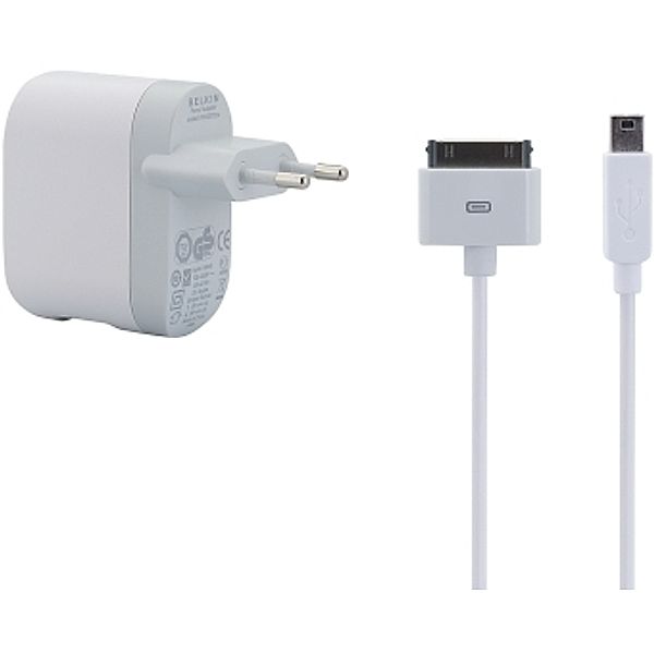 BELKIN iPod Dual Mini-USB Ladegerät mit Kabel, weiß