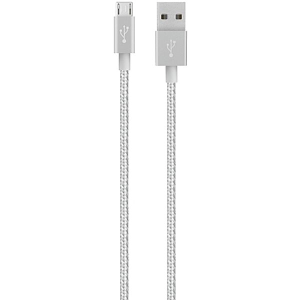 BELKIN Micro-USB 2.0-Kabel, 1,2m, Premium MIXit, silber