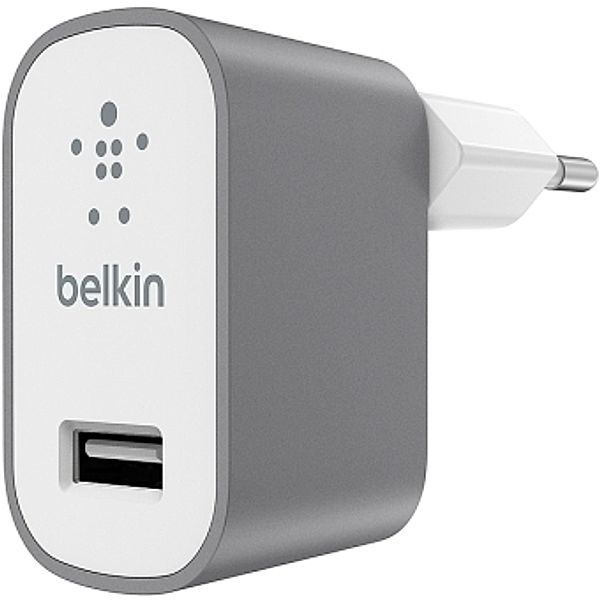BELKIN Netz-Ladegerät, USB, 2.4A, Premium MIXit, grau