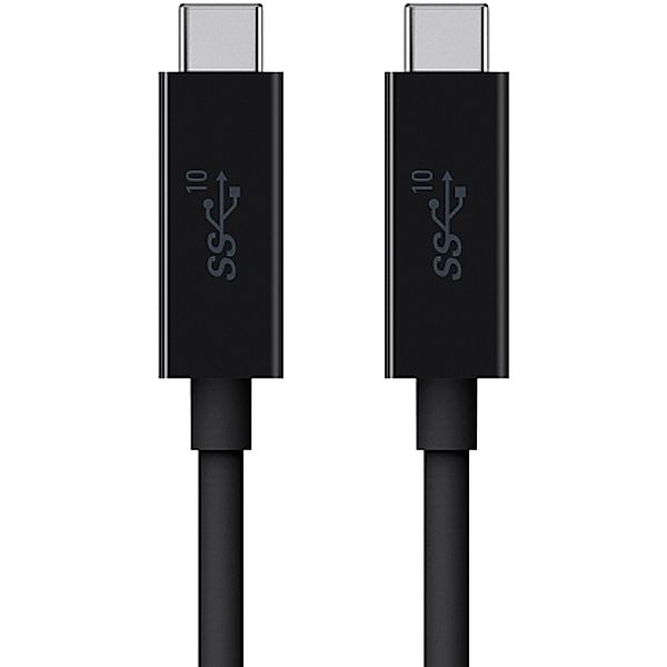 BELKIN USB 3.1 SuperSpeed+ Kabel, USB-C auf USB-C, bis zu 10 GBit-s, 3A, 1m, schwarz