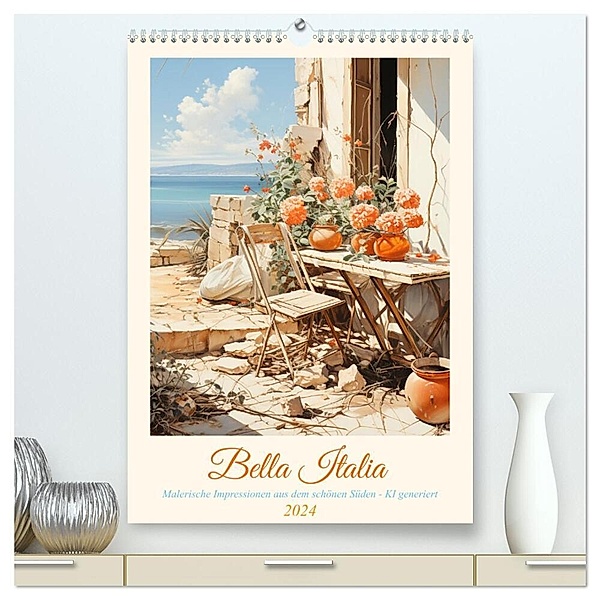 Bella Italia (hochwertiger Premium Wandkalender 2024 DIN A2 hoch), Kunstdruck in Hochglanz, Cathrin Illgen
