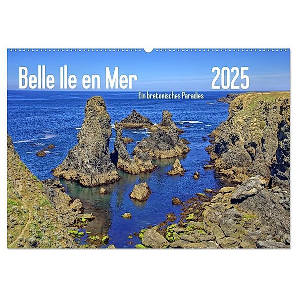 Belle Ile en Mer - Ein bretonisches Paradies (Wandkalender 2025 DIN A2 quer), CALVENDO Monatskalender, Calvendo, Peter Berschick