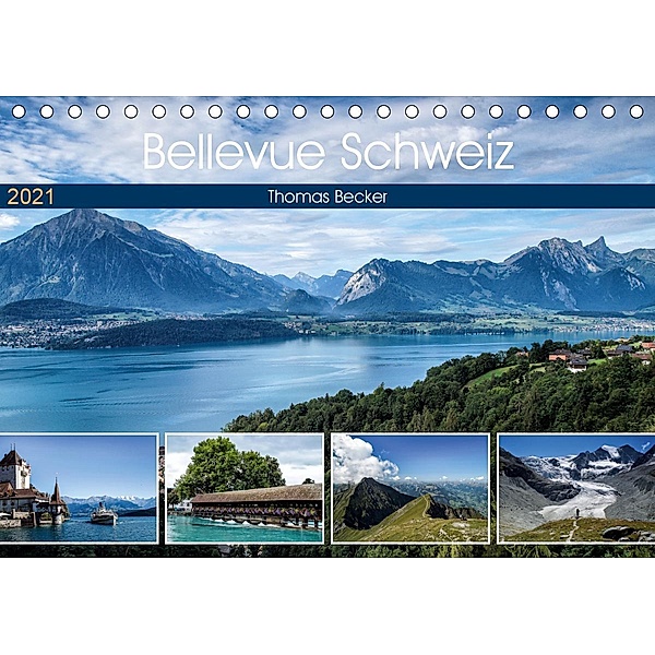 Bellevue Schweiz (Tischkalender 2021 DIN A5 quer), Thomas Becker