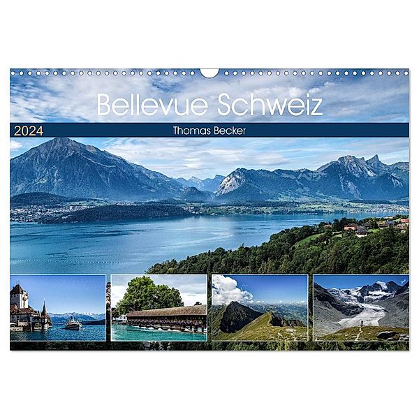 Bellevue Schweiz (Wandkalender 2024 DIN A3 quer), CALVENDO Monatskalender, Thomas Becker