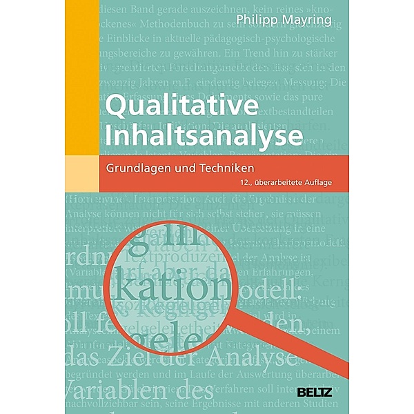 Beltz Pädagogik / Qualitative Inhaltsanalyse, Philipp Mayring