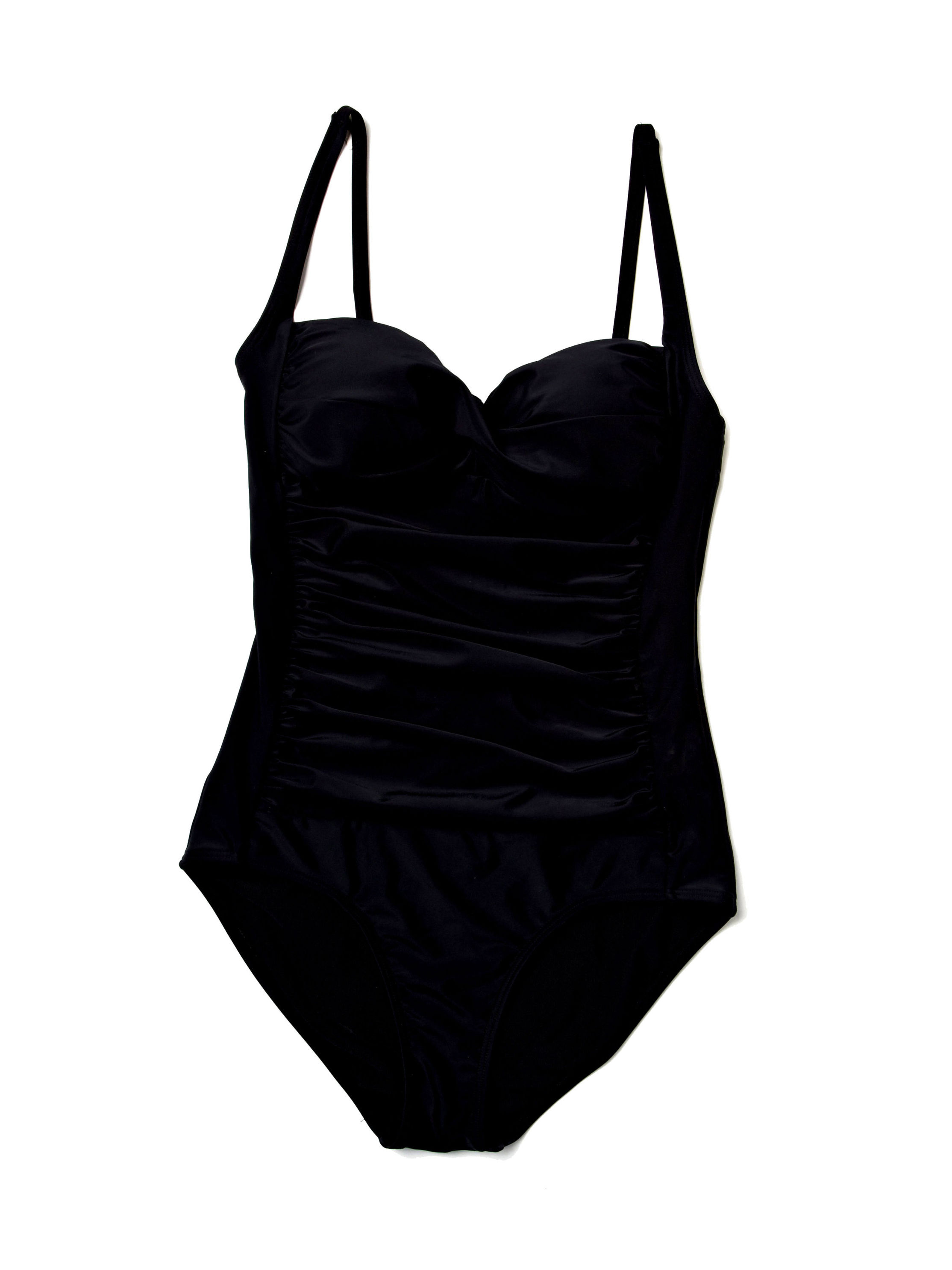 Belvia Slim Swim Badeanzug, schwarz Größe: L