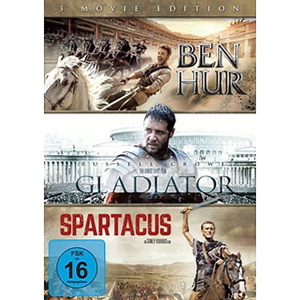 Ben Hur / Gladiator / Spartacus, Toby Kebbell Morgan Freeman Jack Huston