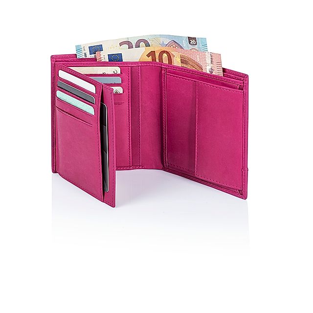 BENCH Geldbörse LOGO, Leder Farbe: magenta | Weltbild.ch