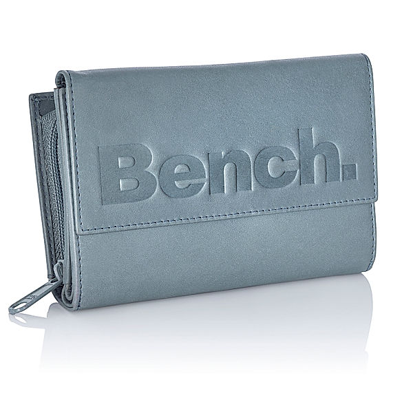 Bench Geldbörse Wonder Leder, (Farbe: rauchblau)