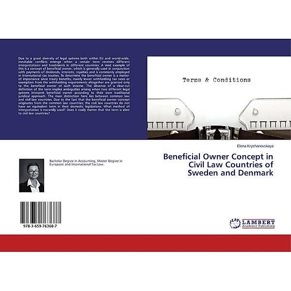 Beneficial Owner Concept in Civil Law Countries of Sweden and Denmark, Elena Kryzhanovskaya