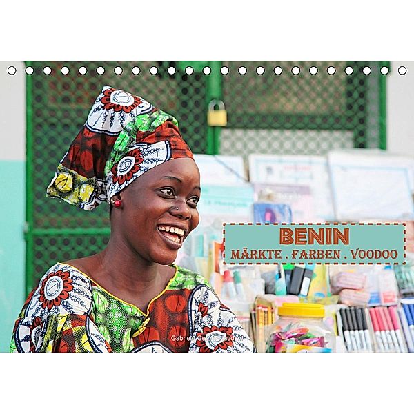 Benin Märkte Farben Voodoo (Tischkalender 2021 DIN A5 quer), Gabriele Gerner-Haudum