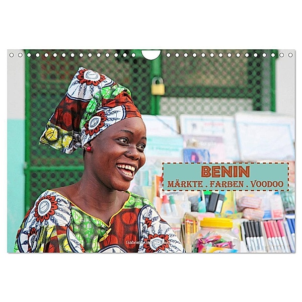 Benin Märkte Farben Voodoo (Wandkalender 2024 DIN A4 quer), CALVENDO Monatskalender, Gabriele Gerner-Haudum