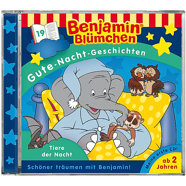 Benjamin Blümchen Band 19: Gute-Nacht-Geschichten - Tiere der Nacht (Audio-CD), Benjamin Blümchen